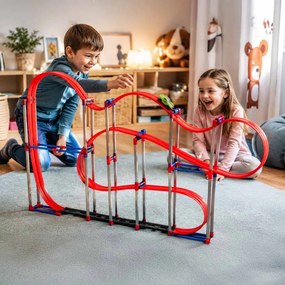 KIK Magnetická antigravitačná autodráha XL 123 cm, 120 dielov