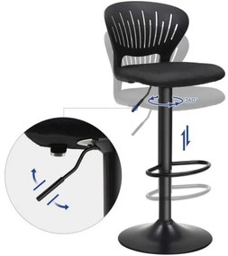 Barové stoličky 2 ks LJB04BK