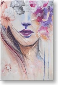 Maľovaný obraz na stenu ŽENA 60x90 cm