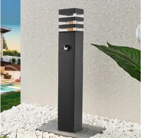 BERGE Záhradná lampa Malibu - ME0021 - E27 - 60 cm - čierna - pohybové čidlo