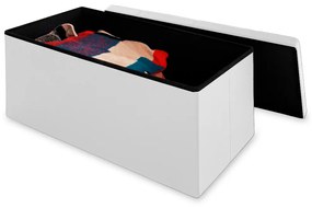 Úložný box biely - 80 x 40 x 40 cm