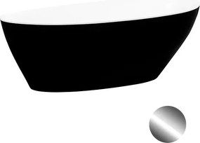 Besco Voľne stojaca vaňa z liateho mramoru Goya BW 140x62 (160x70, 170x72) BESCO-Typ výpuste: Click-Clack štandard, chróm, BESCO-Rozmery: 169,2x72,2,…