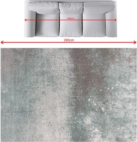 Koberec Softness krémová/šatľovo zelená 200x290cm