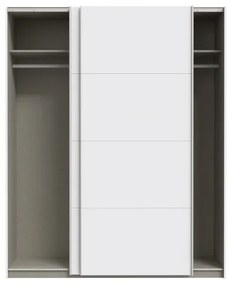 Šatníková skriňa KARO 170x210 cm biela