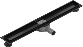 Mexen Flat 360, telo žľabu s rotačným sifónom 60 cm, čierna matná, 1740060