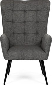 Relaxačné kreslo 315 GREY2, tmavosivá