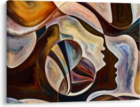 Obraz - Abstrakcia hláv (70x50 cm)