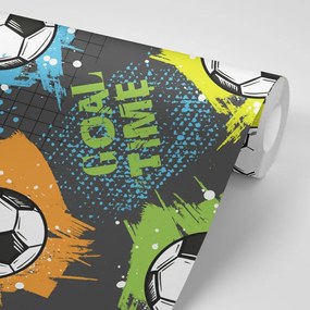 Tapeta futbalová lopta na abstraktnom pozadí