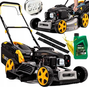 Benzínová kosačka s pohonom Silná na trávu 196CC 53 cm 2x Mulčovací nôž