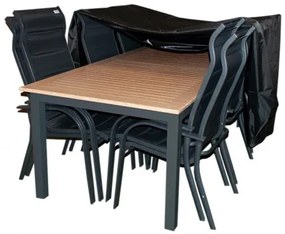 Doppler Ochranný obal na stôl 220x100 cm +  6 kresiel Miami