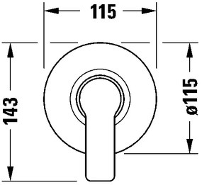 Duravit DC4210007046 - Sprchová batéria pre podomietkovú inštaláciu D-CODE matná čierna