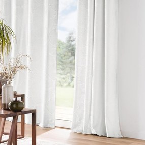 Biely zamatový záves 135x260 cm Eva – douceur d'intérieur