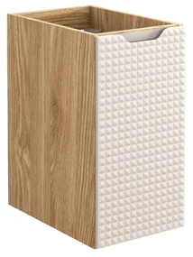 Závěsná koupelnová skříňka Luxor Beige 81-30-1D béžová/dub olejovaný