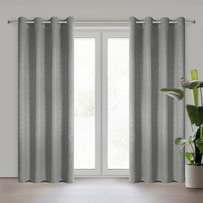 ZÁVES NA KRÚŽKOCH OLETA 140X250 CM VZOROVANÁ