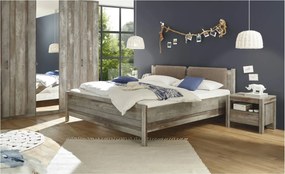 Sconto Posteľ s nočnými stolíkmi MARACANA driftwood, 180x200 cm
