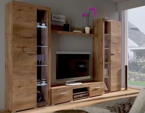 Obývacia stena Flamenco XL, dub lefkas%