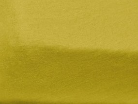 Jersey plachta do detskej postieľky žltá 70x140 cm