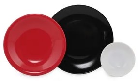 Jedálenská súprava 12 ks pestrofarebná/kamenina