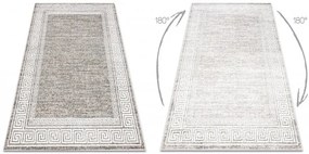 Koberec MATEO 8033/944 grécky, ramka - štrukturálny sivý / béžový