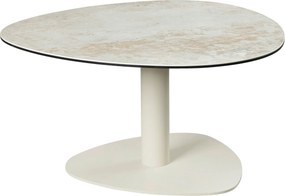 XXXLutz KONFERENČNÝ STOLÍK, taupe, sivobiela, kov, sklo, keramika, 74/74/38 cm Belluti - Stolíky do obývačky - 000069005801