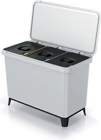 Odpadkový kôš SYSTEMO 3x10 L svetlo šedý