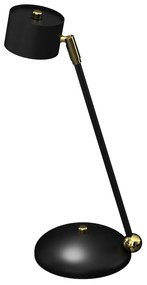 Stolná lampa Arena, 1x čierne kovové tienidlo, b/g