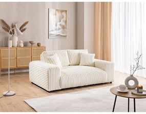 Krémová menčestrová pohovka 178 cm Justin – Ropez