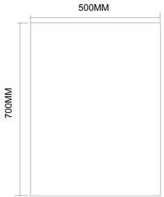 Aqualine Aqualine, Zrkadlo 50x70cm, obdĺžnik, bez uchytenia, 22492