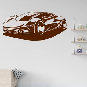 Veselá Stena Samolepka Auto budúcnosti Farba: hnedá, Veľkosť: 60 x 27 cm