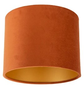 Látkové tienidlo oranžové so zlatým interiérom 18/18/14