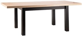 Jedálenský stôl PRESTO Farba: dub artisan / čierna