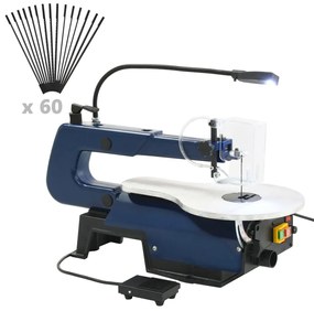 Elektrická lupienková píla s nožným pedálom a LED osvetlením 125 W