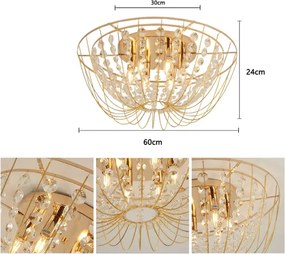 Brilagi - Prisadený luster VASTERAS 6xE14/40W/230V pr. 60 cm