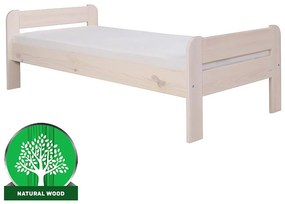 Posteľ Alex 90x200 borovica morená bielená