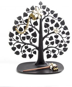 Stojanček na šperky Qualy Bodhi Accessories Tree, čierny