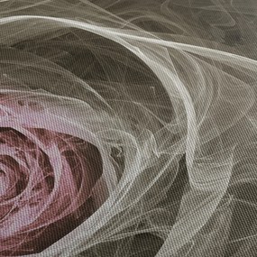 Obraz - Abstraktné ruže svetlo ružová (s hodinami) (90x30 cm)