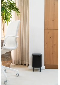 Matne čierny oceľový odpadkový kôš 4 l Bo Hi – Brabantia