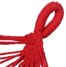InternetovaZahrada Hojdacia sieť so strapcami 320x150 cm - červená