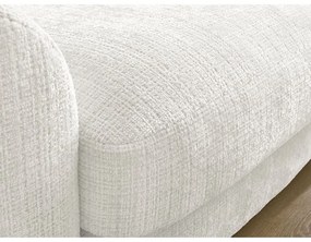 Biela ženilková rohová pohovka (pravý roh/s leňoškou) Leonore – Bobochic Paris