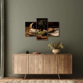 Obraz špargle na stole (90x60 cm)
