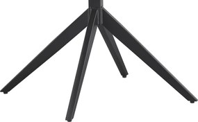 Otočná jedálenská stolička s podrúčkami Kassandra, holubia šedá tkanina