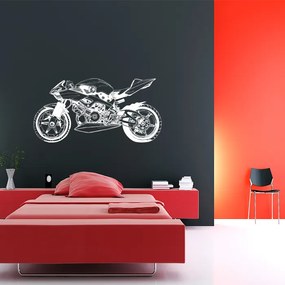 Sablio Samolepka na stenu: Motorka 2 - 120x60