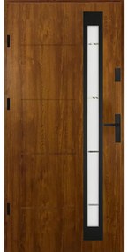 Dvere vchodové Minorka 80L Zlatý Dub