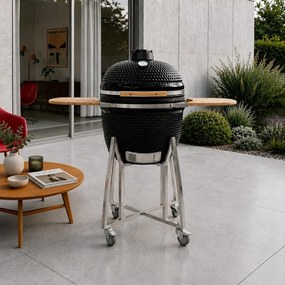 Keramický gril Avenberg KAMADO XL, čierna