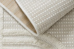Koberec SANTO  SIZAL 1001 Geometrický, biely