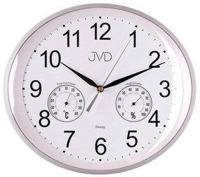 Nástenné hodiny JVD HTP64.1 s teplomerom a vlhkomerom