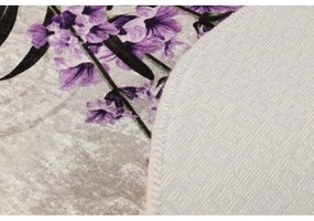 Fialovo-béžové kúpeľňové predložky v súprave 3 ks 60x100 cm Lavender – Foutastic