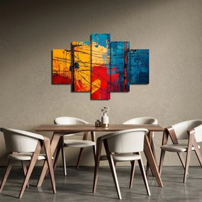 Obraz - Abstraktné elektrické vedenie (150x105 cm)