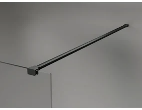 Mexen, Mexen Kioto-X sprchová stena 70 x 200 cm, matná 10 mm, čierna - 800-070-101-70-30-X