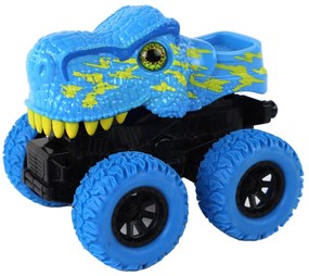 Lean Toys Modrá štvorkolka na trecí pohon – T-Rex